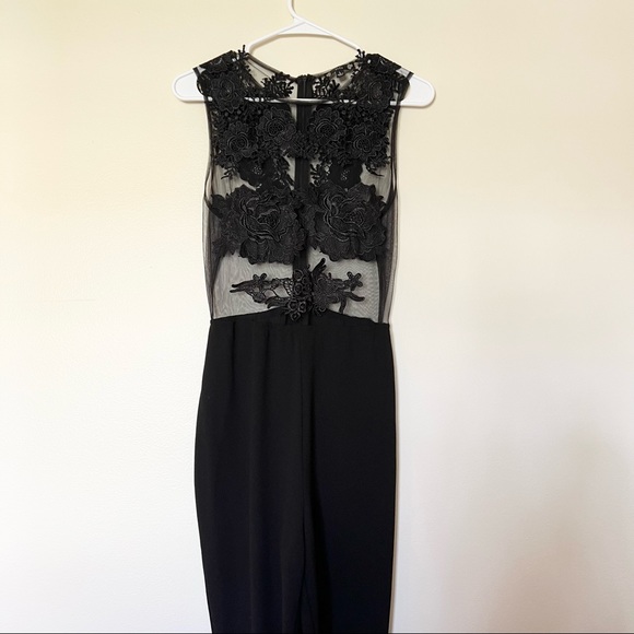 iris Pants - Iris Lace Black Jumpsuit